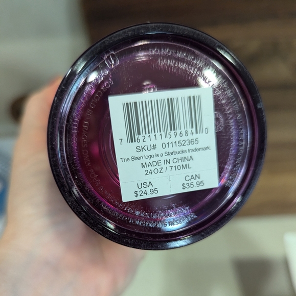 NWT Starbucks iridescent butterfly cup with silicone straw topper - Picture 5 of 5